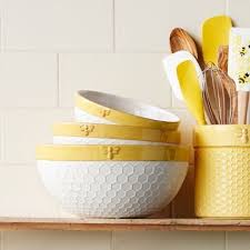 Sur La Table Honey Bee Mixing Bowls Set Of 3 Available At Surlatable Bee Kitchen Theme Honey Bee Decor Bee Decor