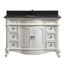 We would like to show you a description here but the site won't allow us. Azzuri By Avanity Maidstone 49 W X 22 D Antique White Vanity And Impala Black Granite Vanity Top With Oval Undermount Bowl At Menards