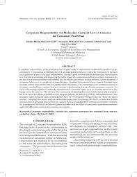 Maybe you would like to learn more about one of these? Corporate Responsibility Via Malaysian Contract Law A Concern For