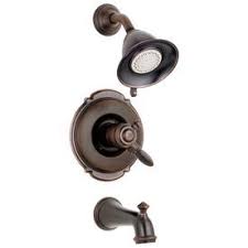 Delta Victorian Venetian Bronze 1 Handle Watersense Bathtub And Shower Faucet With Multi Function Showerhead 17 Tub And Shower Faucets Shower Faucet Shower Tub