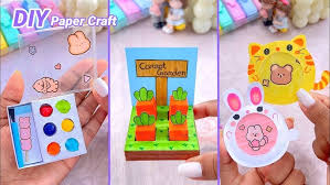 ‪Easy Craft Ideas / DIY Miniature Crafts Idea / DIY Mini painting Kit / mini  cute bunny notebook - YouTube‬‏