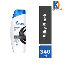 Head & Shoulders Shampoo Anti-Dandruff Silky Black - 340ml - Kom-Dami.Com