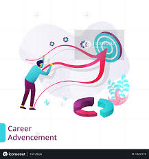 Premium Landing Page Of Career Advancement Illustration Download In Png Vector Format In 2020 Career Advancement Education Level Landing Page