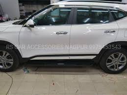Kia Seltos Side Foot Step Kia Seltos Car Accessories Kia Seltos Chrome Accessories Rs Car In 2020 Car Accessories Car Kia