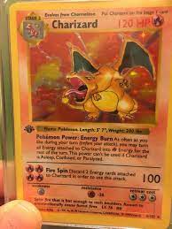 Each 1 st edition card released gets a neat little stamp, just below the featured pokémon, to signify its 1 st edition status. Is My First Edition Charizard Shadowless Pkmntcgcollections