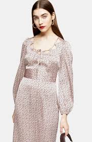 Topshop Cutout Neck Long Sleeve Midi Dress Nordstrom In 2020 Long Sleeve Midi Dress Midi Dress Long Sleeve Midi