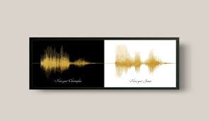 Sound Wave Art Gift For Couple Paper Anniversary Gifts For Etsy In 2020 Romantic Gifts For Him Thoughtful Gifts For Him Paper Gifts Anniversary