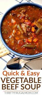 Easy Vegetable Beef Soup Recipe Easy Vegetable Beef Soup Beef Soup Recipes Easy Vegetable Soup