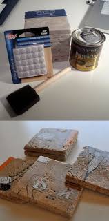 The first option can only be used for wet drilling and it is designed to be used on hard surfaces such as concrete, brick, and granite. Diy Coasters Less Than A Dollar Apiece 4 X4 Travertine Tiles From Home Depot Paint On Them With Regular Ink Diy Coasters Recycled Crafts Handmade Crafts