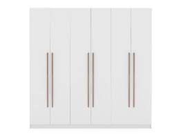 For about $75 total, you can make your own laundry sorter towers with hanging rods! Gramercy Modern Freestanding Wardrobe Armoire Closet In White Manhattan Comfort 107gmc1