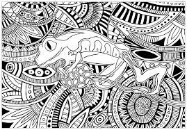 Grenouille Fond Motifs Grenouilles Coloriages Difficiles Pour Adultes