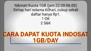 Cara 1 kuota gratis indosat total 7gb 5gb youtube + 2gb aplikasi lain. Cara Dapat Kuota Indosat 1gb Dan Kode Dial Indosat Youtube