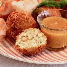 Deep Fried Prawn And Rice Croquettes Japanese Street Food Food Japanese Street Food Recipes