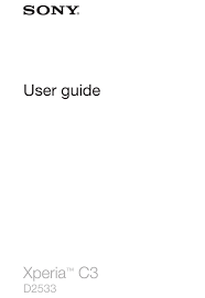 Hard reset is a fast and easy way to wipe data from your device. Sony Xperia C3 User Manual Pdf Download Manualslib