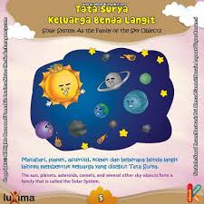 Keluarga Benda Di Langit Disebut Tata Surya Tata Surya Langit Sains Anak