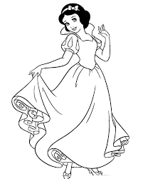 Outlines are simple and bold, but more intricate patterns and detail can be a focus for children with a good degree of fine motor control. Snow White Coloring Pages Kids Coloring And Drawing