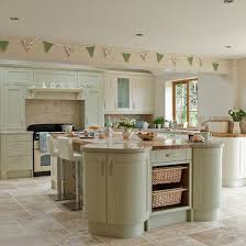 Sage And Cream Shaker Style Kitchen Green Kitchen Cabinets Country Kitchen Designs Shaker Style Kitchens