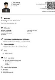 Consider these free resume template options below for more resume samples and a resume builder to guide you with your curriculum vitae. First Curriculum Vitae Sample