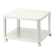 Tingby Side Table On Casters White 25 1 4x25 1 4 Ikea Ikea Coffee Table Ikea Side Table Ikea White Side Table