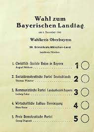 Die aktuelle regierung steht wenig unter druck und auch im allgemeinen gibt es wenig polarisierende themen die. Landtagswahlen Nach 1945 Historisches Lexikon Bayerns