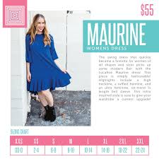 womens lularoe maurine dress size chart including 2018