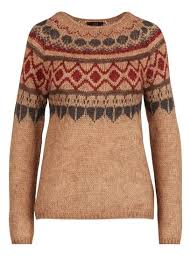 Herfst Winter 2018 Collectie 2018 Trui Van Jacquardtricot Met Ronde Hals En Lurexdraad Havane Online Winkel Confectie Dame Gebreide Artikelen Kleding Trui
