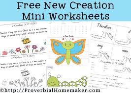 Or jpg into a word document and enlarge the image as much as possible before printing it folks. Free Printable New Creation Activities 53 Pages Proverbial Homemaker