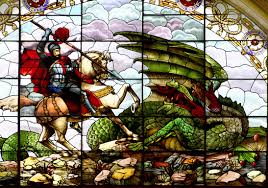 St George The Dragon Stained Glass Window Can Be Seen In St George S Hall Liverpool Saint George And The Dragon Stained Glass Diy Stained Glass Window