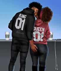 Marc Osongo On Instagram A King Isn T Complete Without His Queen Thanos King Queen Hoodies Black Couple Art Black Love Art Cute Black Couples