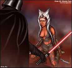 Rule 34 Dev - ahsoka_tano anakin_skywalker breasts darth_vader kneeling  lightsaber shabby_blue star_wars star_wars_rebels togruta  torn_clothes|607098