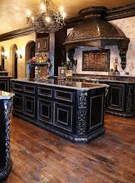 24 Beautiful Dark Kitchens Part 1 Unique Intuitions Gothic Kitchen Gothic House Steampunk Kitchen