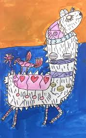 Llama Drawing Project Kids Art Classes Camps Parties And Events Small Hands Big Art Drawing Projects Llama Drawing Kids Art Class