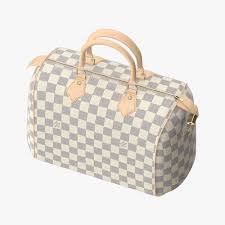 Louis Vuitton Speedy Bag Checker 3d Model Louis Vuitton Speedy Bag Bags Louis Vuitton