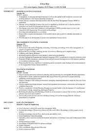 planning engineer resume samples