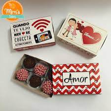 Caixinha Com Brigadeiro Gourmet Dia Dos Namorados Caixas Dia Dos Namorados Embalagem Para Brigadeiro Caixa De Brigadeiro