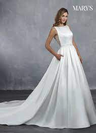 Mb3054 Pleated Wedding Dresses Wedding Dress Necklines Wedding Dresses Satin