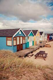 Colourful Beach Huts At Mudeford Sandbank Beach Hut Beach Cottages The Places Youll Go