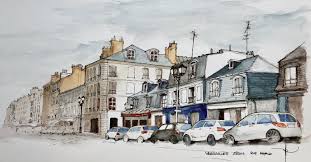 Versailles Rue Royale 2 Urban Sketching Versailles Photo