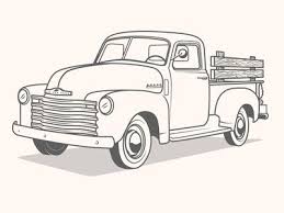 Truck Illustration Truck Coloring Pages Truck Crafts Truck Art