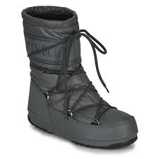 These boots were made for hopping in zero gravity. Moon Boot Moon Boot Mid Nylon Wp Grau Kostenloser Versand Spartoo De Schuhe Schneestiefel Damen 119 25