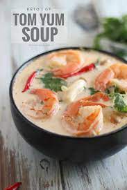 Keto Tom Yum Soup Low Carb Thai Shrimp Soup Recipe Tom Yum Soup Tom Yum Soup Recipe Soup Recipes