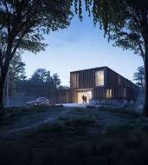 A Unique Opportunity To Start A Little Experiment And Have An Independent Observer Photographer Visualiser Architecture Visualization Architecture Forest House