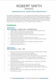 With a resume website, there's more than one way to show off your expertise. Art Director Resume Samples Qwikresume