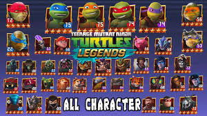 Turtles and splinter allies villains: Teenage Mutant Ninja Turtles Legends All Character Youtube