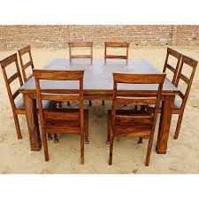 Rustic 9 Pc Square Dining Room Table For 8 Person Seat Chairs Set Furniture New Square Dining Room Table Square Dining Tables Diy Dining Room Table