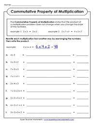 A number might change when multiplied by 1. Properties Of Multiplication Worksheets