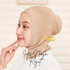 DEFA Ciput iner dalaman kerudung ninja rajut nutup leher dan dada non tali  dan resleting terbaru dan terlaris 2023