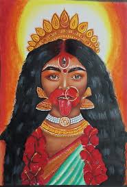 Ma_kali_painting drawing done by me #kaliart #drawing