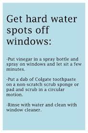 This Worked Amazingly To Get Really Bad Hard Water Spots From Irrigation Water Off Windows Hard Water Spots Hard Water House Cleaning Tips