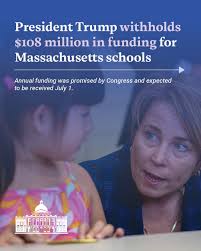 Every day schools go without federal funding they need, our kids, teachers,  communities and economy are worse off. Congress already promised $108M for  Massachusetts schools. The Trump administration needs to deliver it.